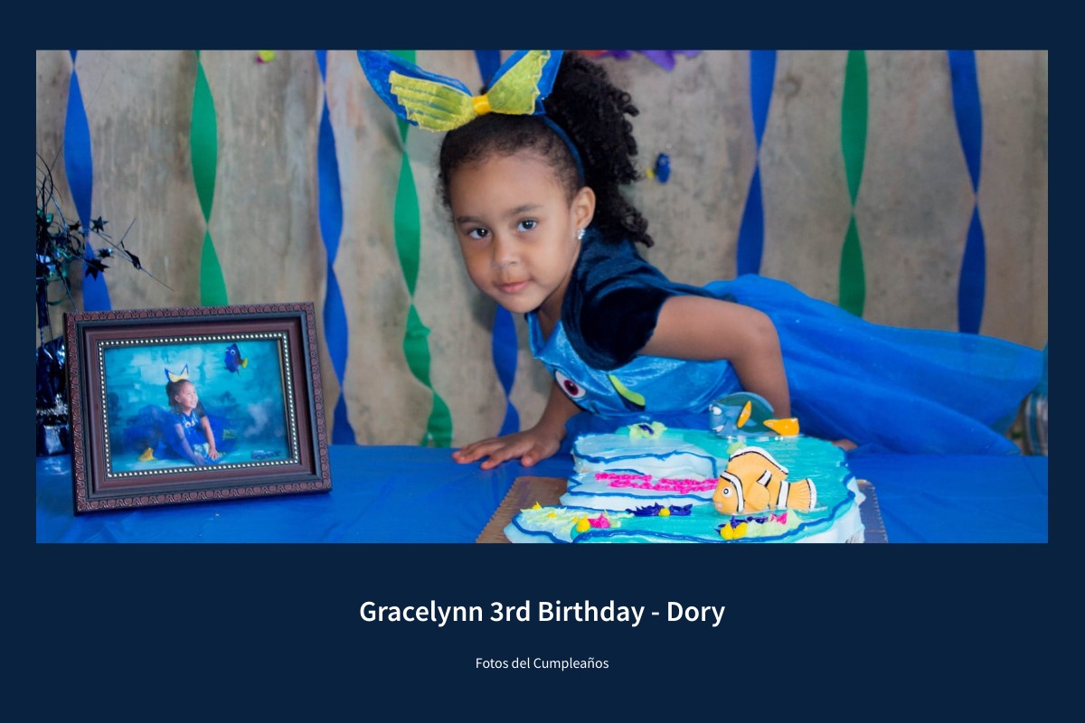 Gracelynn 3rd Birthday - Dory