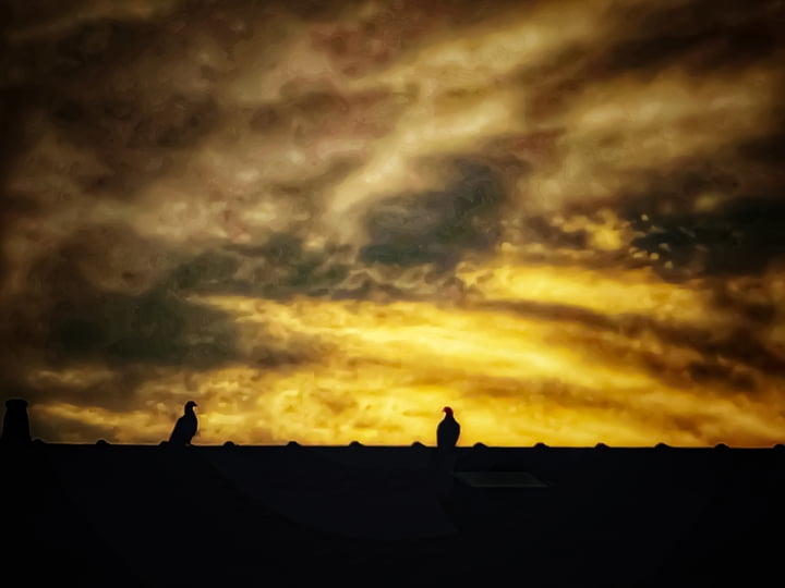 Prachtige zonsondergang